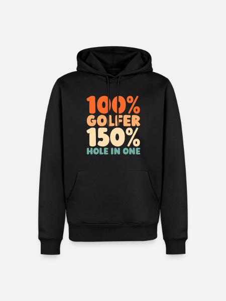 Golf Golfeurs Golfeurs - Sweat à capuche Premium bio Homme - noir