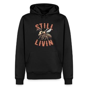 Entomologie Entomologiste Insecte - Sweat à capuche Premium bio Homme - noir - Devant - Nico (187cm)