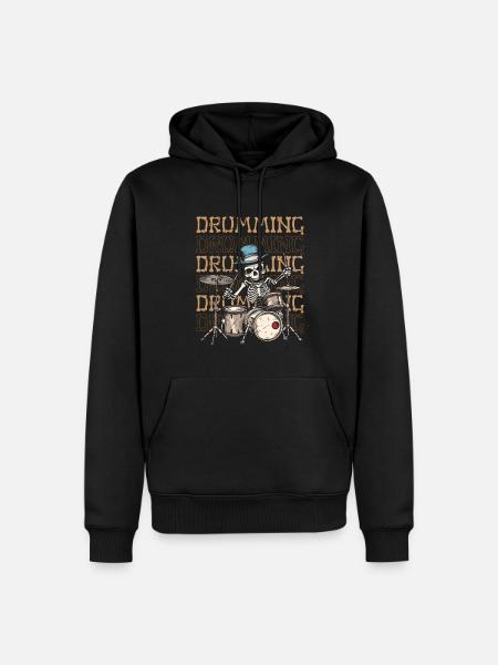 Drums Drummer Drummer - Men’s Premium Organic Hoodie - black