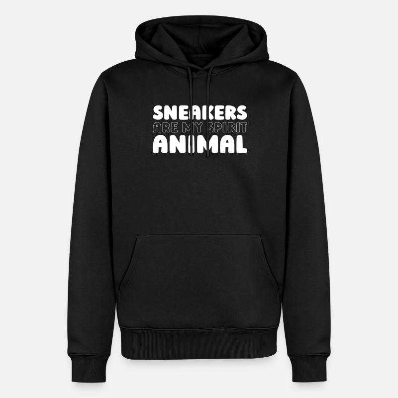 Baskets - Sweat à capuche Premium bio Homme - noir