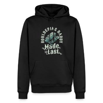 Bloc Bloc Squelette Fête des pères Papa - Sweat à capuche Premium bio Homme - noir - Devant - Nico (187cm)