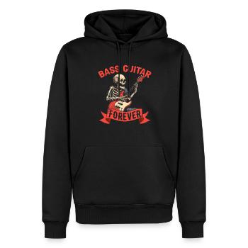 Bassist Bass Gitarre Basser - Männer Premium Bio Hoodie - Schwarz - Vorne - Nico (187cm)
