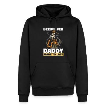 Beekeeper Beekeeper Skeleton Fathers Day Dad - Men’s Premium Organic Hoodie - black - Front - Nico (187cm)