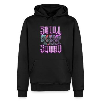 Techno Raver - Sweat à capuche Premium bio Homme - noir - Devant - Nico (187cm)