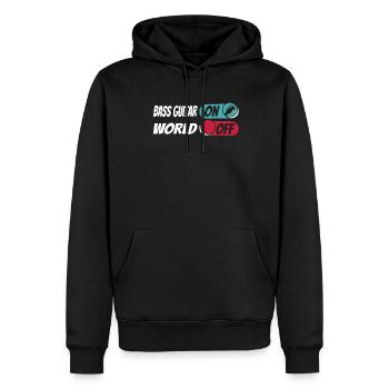 Bassist Bass Gitarre Basser - Männer Premium Bio Hoodie - Schwarz - Vorne - Nico (187cm)