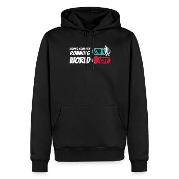 Xc Läufer Cross Country Running - Männer Premium Bio Hoodie - Schwarz - Vorne - Nico (187cm)