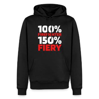 Baskets - Sweat à capuche Premium bio Homme - noir - Devant - Nico (187cm)