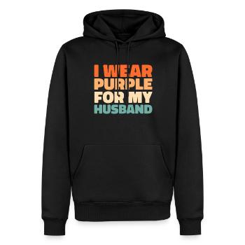 Alzheimer - Männer Premium Bio Hoodie - Schwarz - Vorne - Nico (187cm)