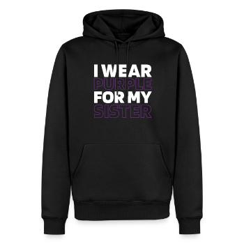 Alzheimer - Männer Premium Bio Hoodie - Schwarz - Vorne - Nico (187cm)