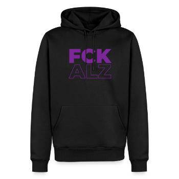 Alzheimer - Männer Premium Bio Hoodie - Schwarz - Vorne - Nico (187cm)