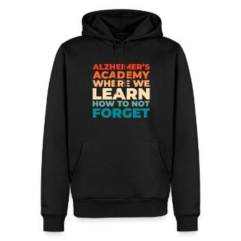 Alzheimer - Männer Premium Bio Hoodie - Schwarz - Vorne - Nico (187cm)