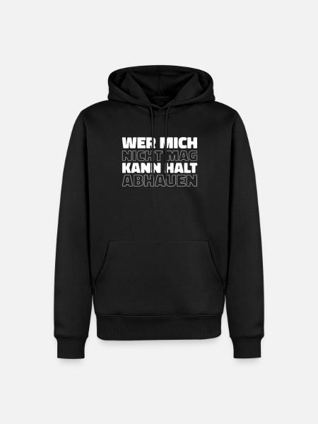 Humour noir - Sweat à capuche Premium bio Homme - noir