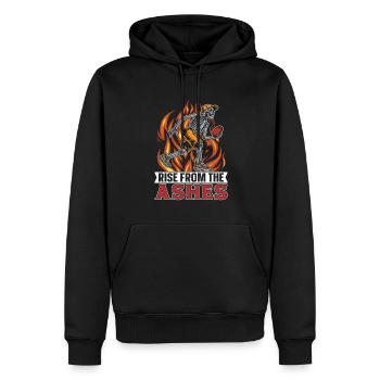 Frisbee Golf Disc Golf - Männer Premium Bio Hoodie - Schwarz - Vorne - Nico (187cm)