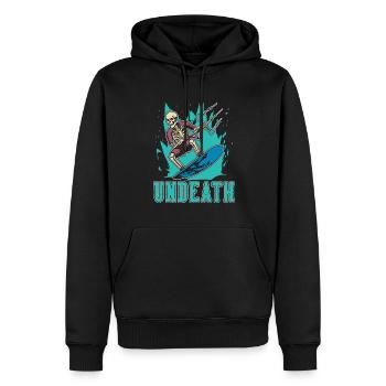 Kitesurfeur Kitesurfen Kiten Kitesurf Undeath - Sweat à capuche Premium bio Homme - noir - Devant - Nico (187cm)