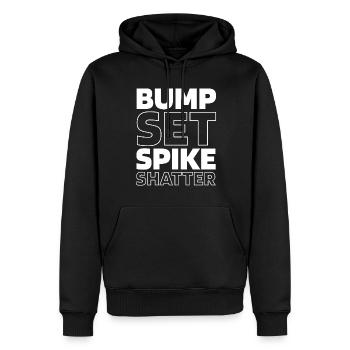 Volleyball Volleyballer - Männer Premium Bio Hoodie - Schwarz - Vorne - Nico (187cm)