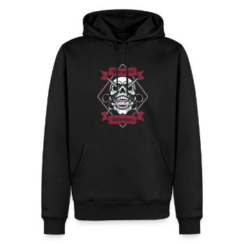 Barber Barbershop Afterworld Adventure - Männer Premium Bio Hoodie - Schwarz - Vorne - Nico (187cm)
