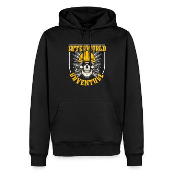 Électricien Électronicien Technicien Squelette - Sweat à capuche Premium bio Homme - noir - Devant - Nico (187cm)