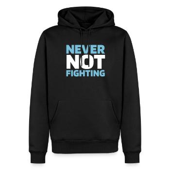 Judoka - Sweat à capuche Premium bio Homme - noir - Devant - Nico (187cm)