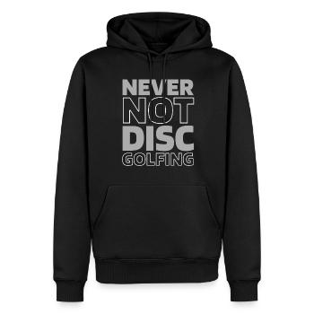Frisbee Golf Disc Golf - Männer Premium Bio Hoodie - Schwarz - Vorne - Nico (187cm)