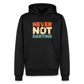 Dart Dartspieler - Männer Premium Bio Hoodie - Schwarz - Vorne - Nico (187cm)