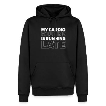Schwarzer Humor Funny Quote Saying - Männer Premium Bio Hoodie - Schwarz - Vorne - Nico (187cm)