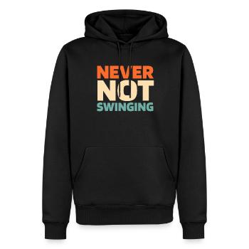 Golf Golfer Golfen - Männer Premium Bio Hoodie - Schwarz - Vorne - Nico (187cm)