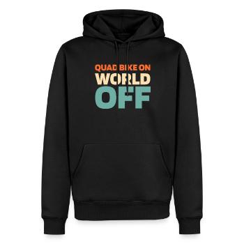 Quad Bike Quad Bike On World Off - Männer Premium Bio Hoodie - Schwarz - Vorne - Nico (187cm)