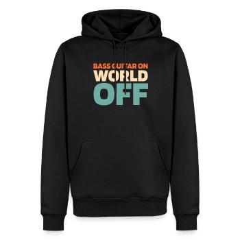 Bassist Bass Gitarre Basser - Männer Premium Bio Hoodie - Schwarz - Vorne - Nico (187cm)