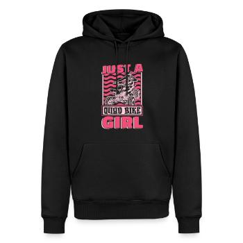 Quad Bike Just A Quad Bike Girl - Männer Premium Bio Hoodie - Schwarz - Vorne - Nico (187cm)