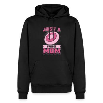 Frisbee Mutter Juste une maman de frisbee - Sweat à capuche Premium bio Homme - noir - Devant - Nico (187cm)