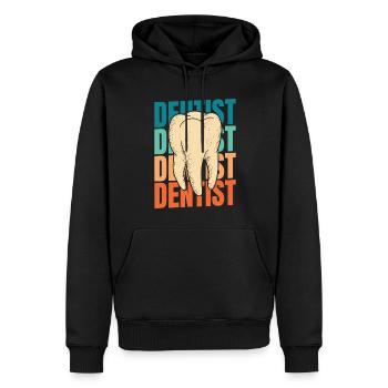 Zahnarzt Dentist - Männer Premium Bio Hoodie - Schwarz - Vorne - Nico (187cm)