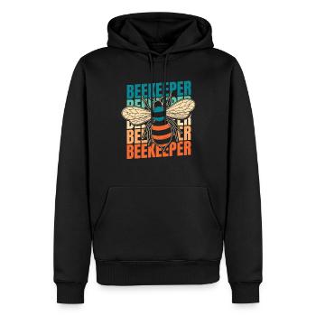 Beekeepers Beekeepers - Men’s Premium Organic Hoodie - black - Front - Nico (187cm)