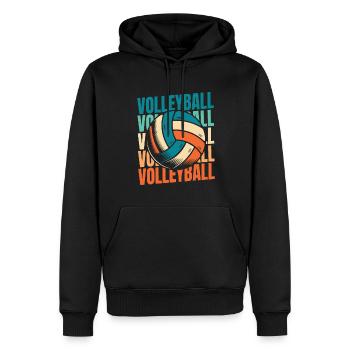 Volleyball Volleyballer - Männer Premium Bio Hoodie - Schwarz - Vorne - Nico (187cm)