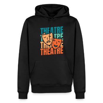 Theater Schauspieler - Männer Premium Bio Hoodie - Schwarz - Vorne - Nico (187cm)
