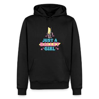 Ballet Balerina Just A Ballet Girl - Männer Premium Bio Hoodie - Schwarz - Vorne - Nico (187cm)