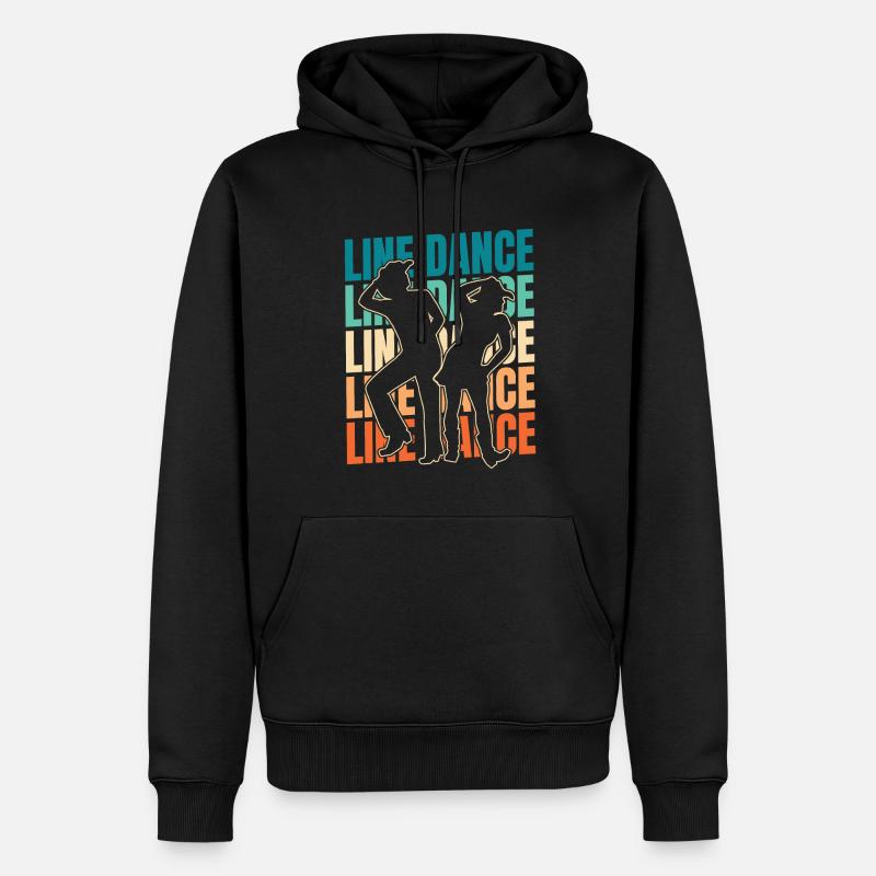 Danse en ligne - Sweat à capuche Premium bio Homme - noir