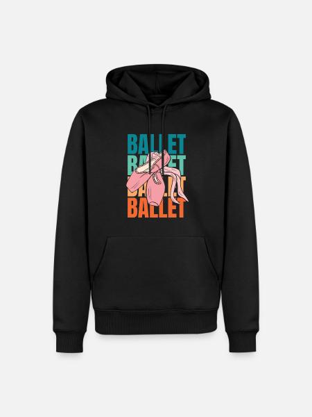 Ballet Balerina - Sweat à capuche Premium bio Homme - noir