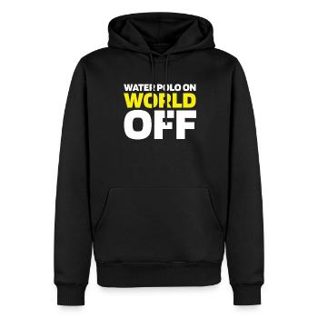 Wasserball Wasserballer Water Polo On World Off - Männer Premium Bio Hoodie - Schwarz - Vorne - Nico (187cm)