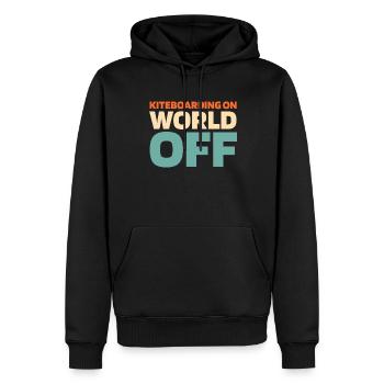 Kitesurfer Kitesurfen Kiten Kitesurfing - Männer Premium Bio Hoodie - Schwarz - Vorne - Nico (187cm)