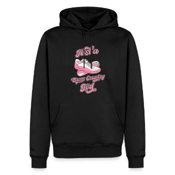 Xc Läufer Cross Country Running - Männer Premium Bio Hoodie - Schwarz - Vorne - Nico (187cm)