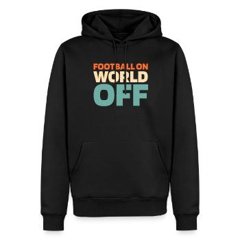 American Football Football On World Off - Men’s Premium Organic Hoodie - black - Front - Nico (187cm)