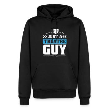 Acteur de théâtre Juste un gars de théâtre - Sweat à capuche Premium bio Homme - noir - Devant - Nico (187cm)