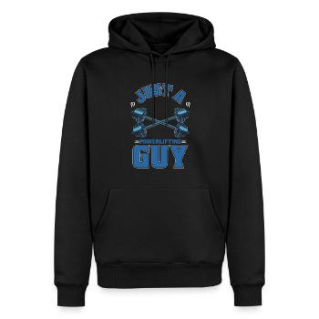 Powerlifting Powerlifter Juste un gars de Powerlifting - Sweat à capuche Premium bio Homme - noir - Devant - Nico (187cm)