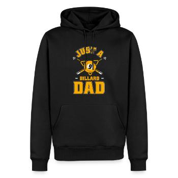 Billard Just A Billard Dad - Männer Premium Bio Hoodie - Schwarz - Vorne - Nico (187cm)