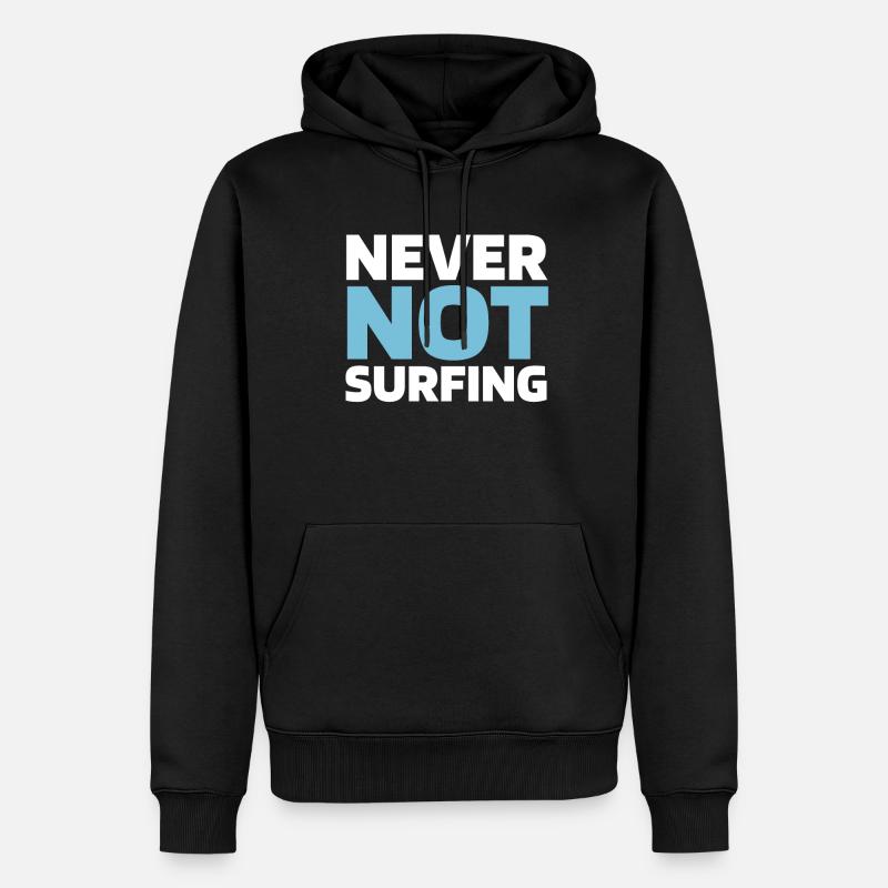 Planche à voile Windsurfers - Sweat à capuche Premium bio Homme - noir