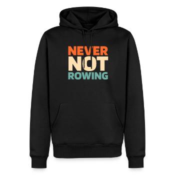 Rudern Ruderer - Männer Premium Bio Hoodie - Schwarz - Vorne - Nico (187cm)