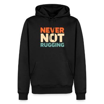 Rugby - Sweat à capuche Premium bio Homme - noir - Devant - Nico (187cm)