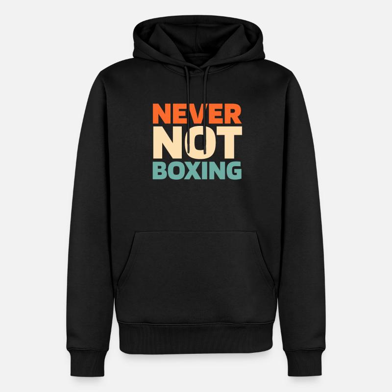 Boxen Boxer - Männer Premium Bio Hoodie - Schwarz