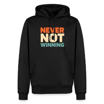 Billard - Männer Premium Bio Hoodie - Schwarz - Vorne - Nico (187cm)