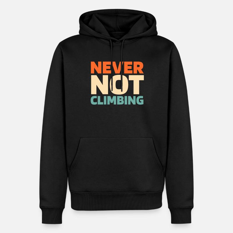 Baumpfleger Baumkletterer Arboriste - Sweat à capuche Premium bio Homme - noir